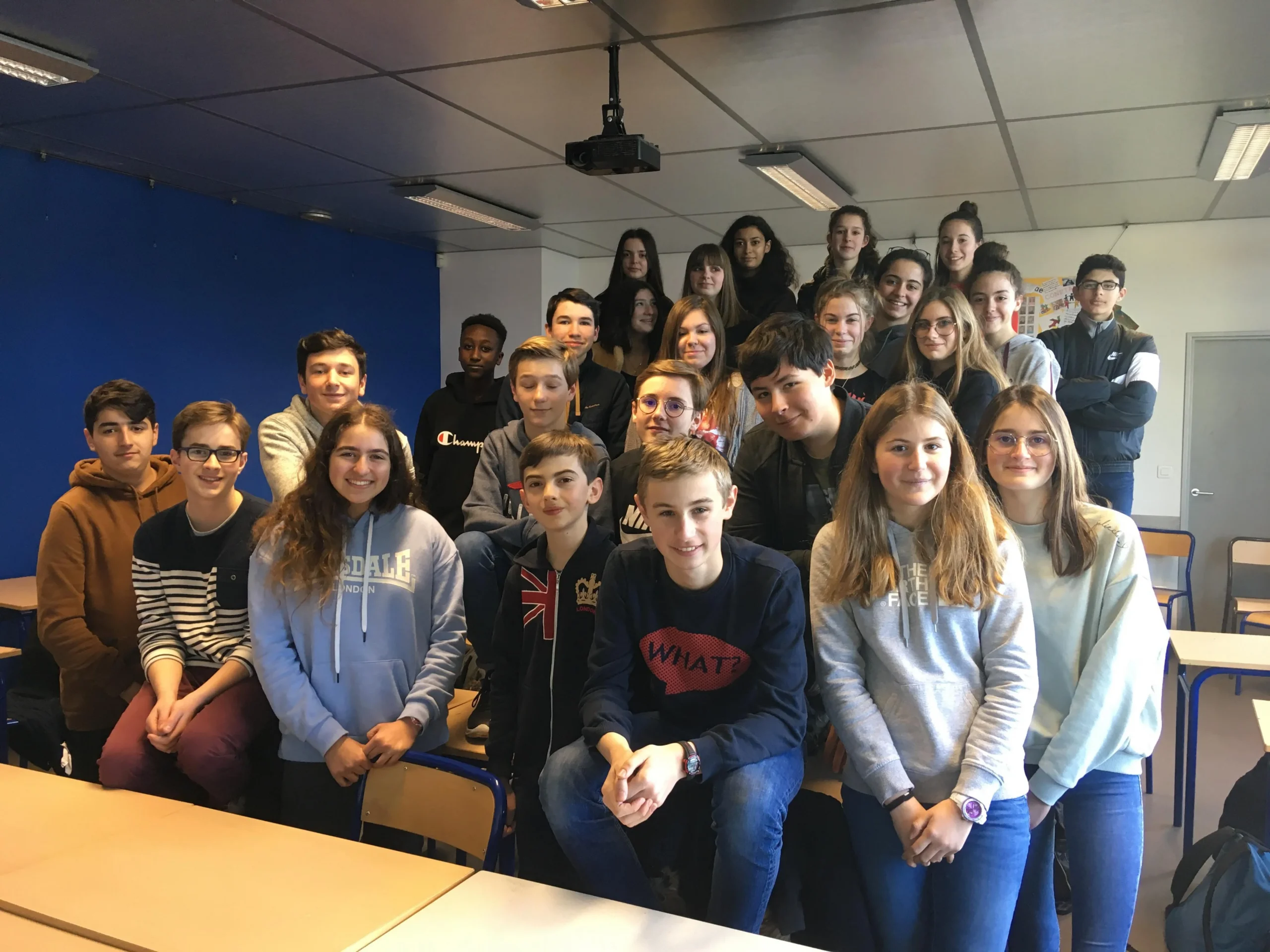Australian students on a sister school exchange in France with AFX Student Exchange